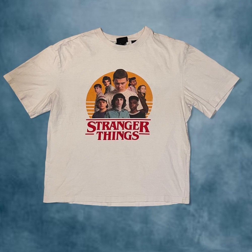 Stranger Things White Graphic Tee